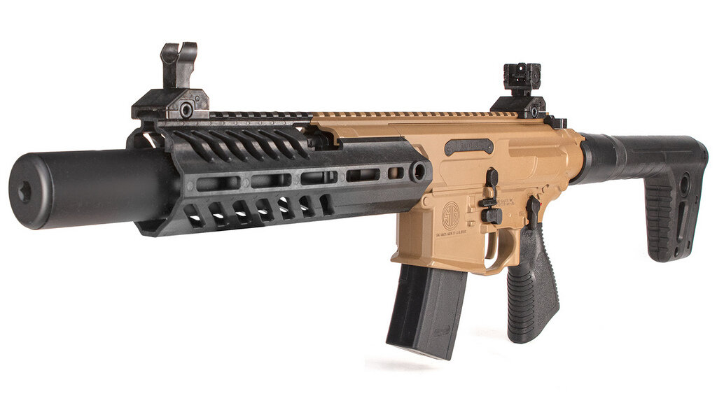 Внешне SIG Air MCX Rattler Canebrake практически неотличима от PDW SIG Sauer MCX Rattler Canebrake