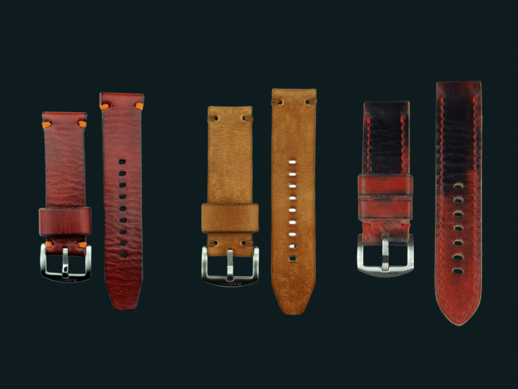 Ремешки ручной работы из натуральной кожи