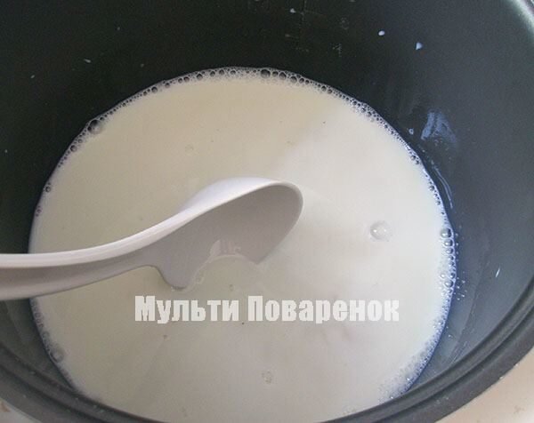 Молочный суп в мультиварке