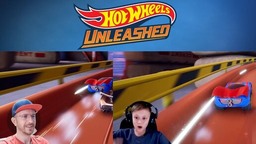 Descargar video: HOT WHEELS UNLEASHED и Даник против ПАПЫ на супер крутых трассах!