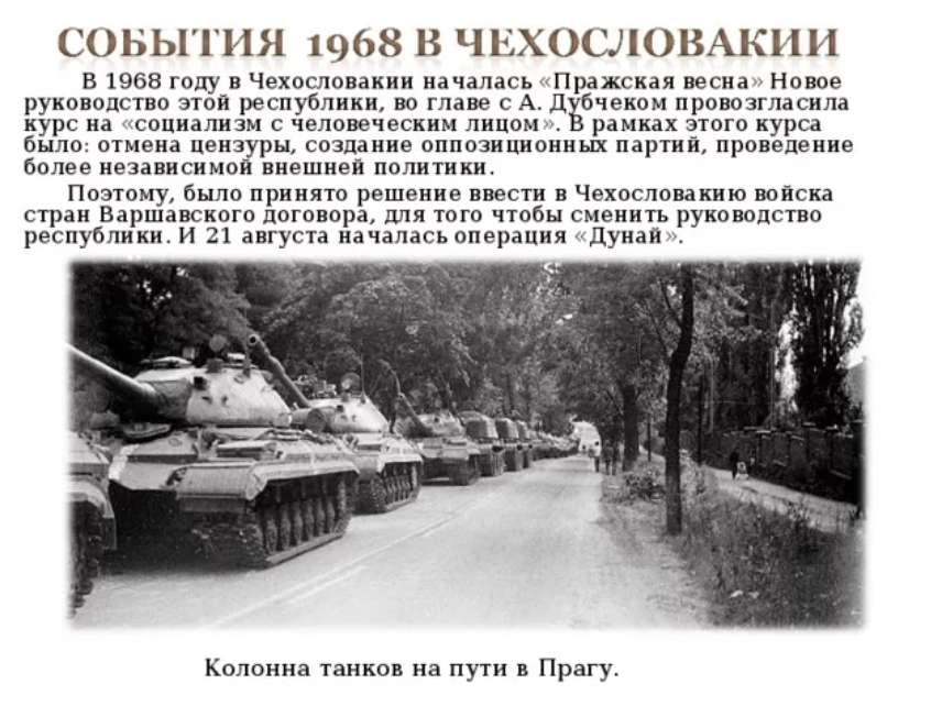 Ввод войск в чехословакию 1968 карта