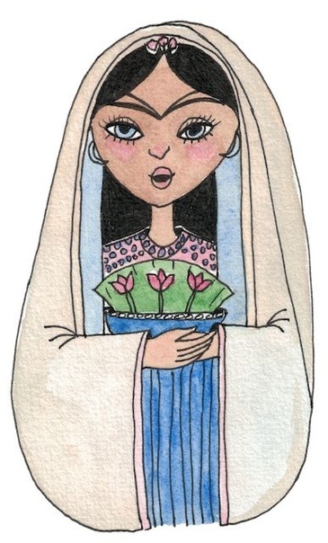 Хадиджи Багум рисунок детей-бахаи (изображение из открытых источников)