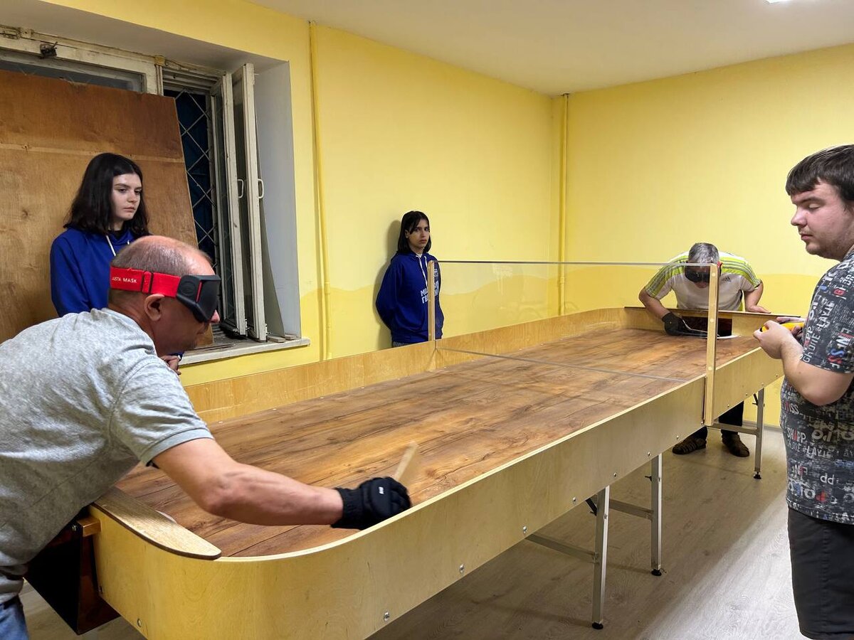 Тренировка слепых