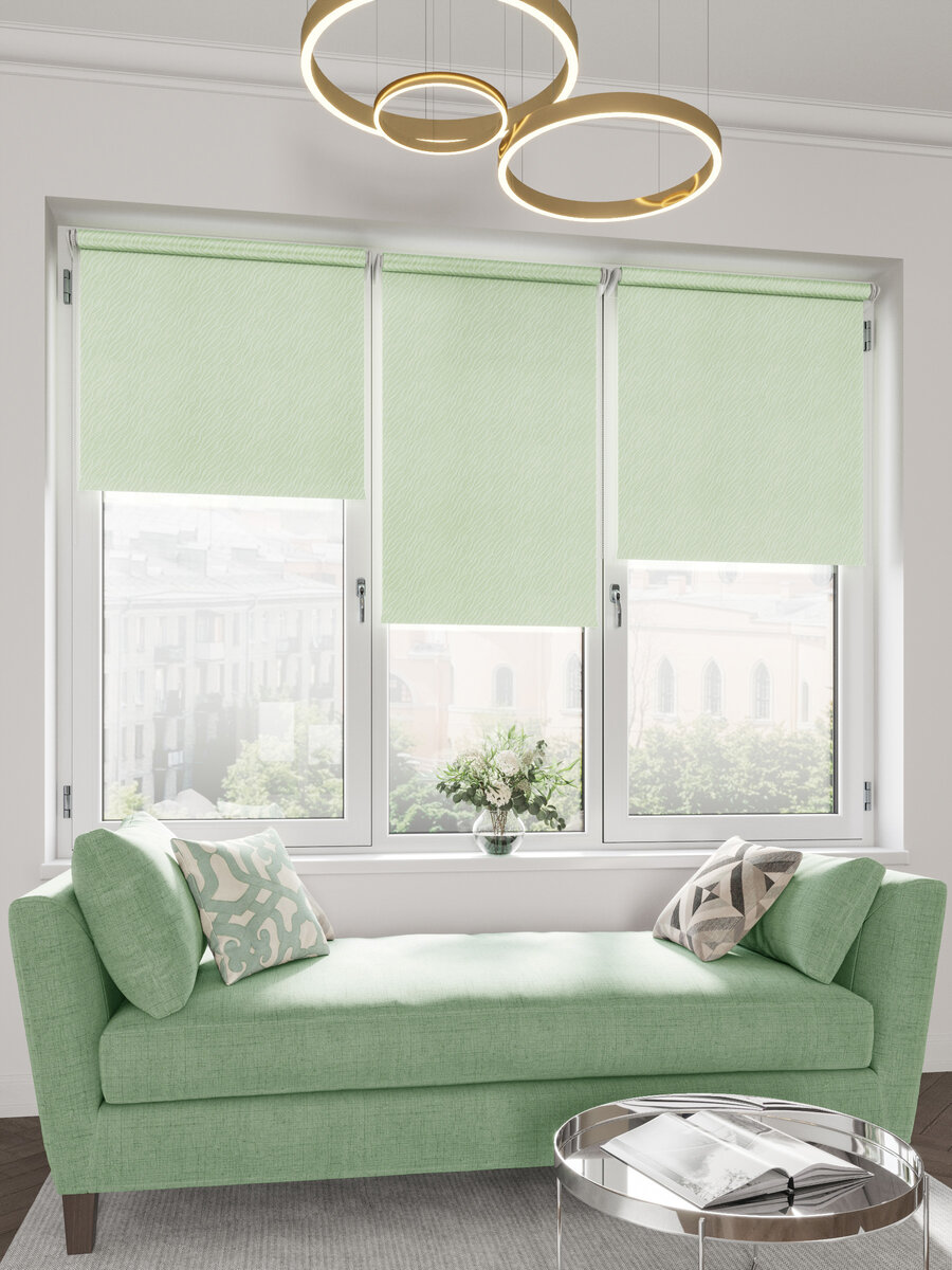 Рулонные шторы Бриз Салатовый бренда LEGRAND