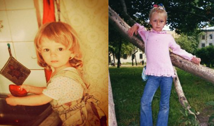 Александра в детстве