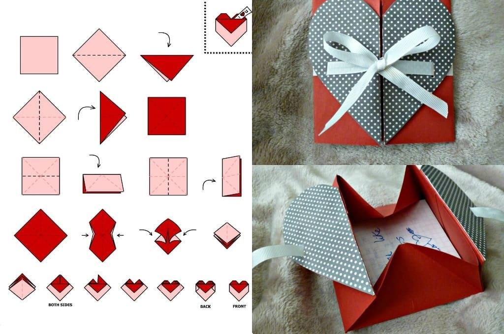 Подарочный оригами-конверт из бумаги своими руками