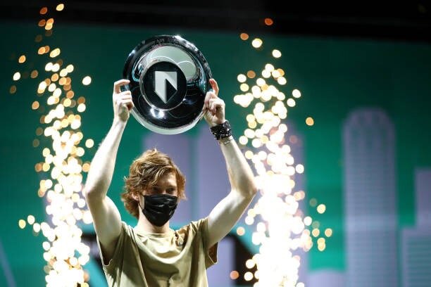 Courtesy photo. Andrey Rublev won his 8 title in Rotterdam, Netherlands 