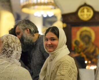 В Покровском соборе Марфо-Мариинской обители