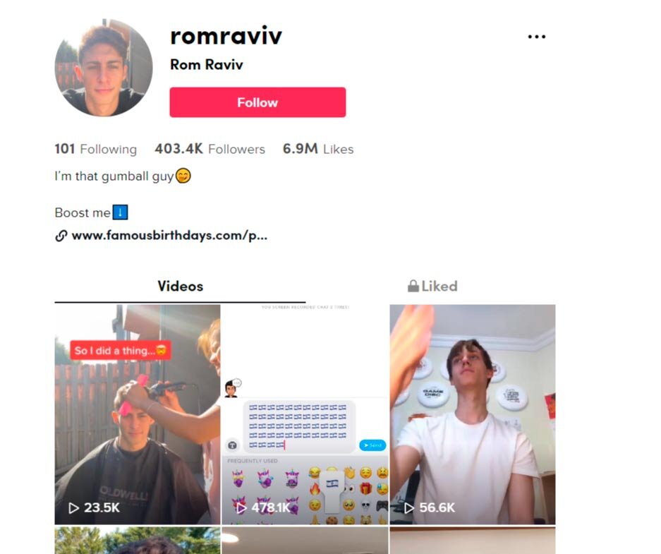 https://www.tiktok.com/@romraviv?lang=en&is_copy_url=1&is_from_webapp=v1