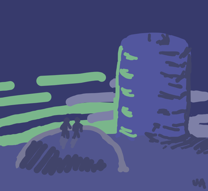 И лишь на западе, где находился дом Мандарин, оставалась зеленоватая полоса.