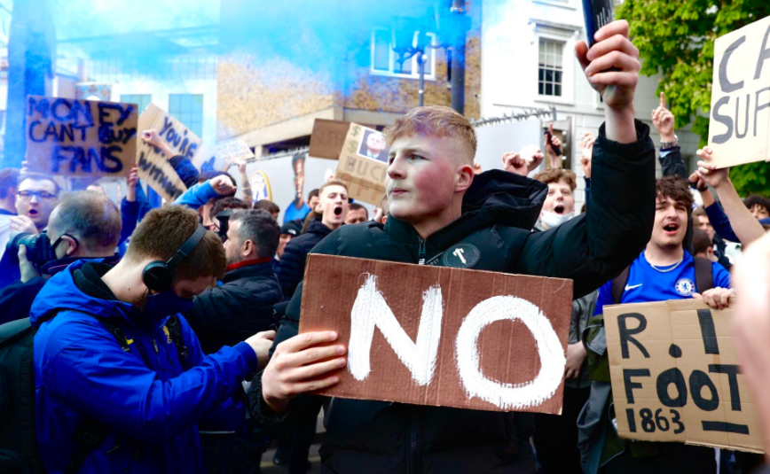 Протесты фанатов против Суперлиги быстро сделали свое дело. Фото: соцсети