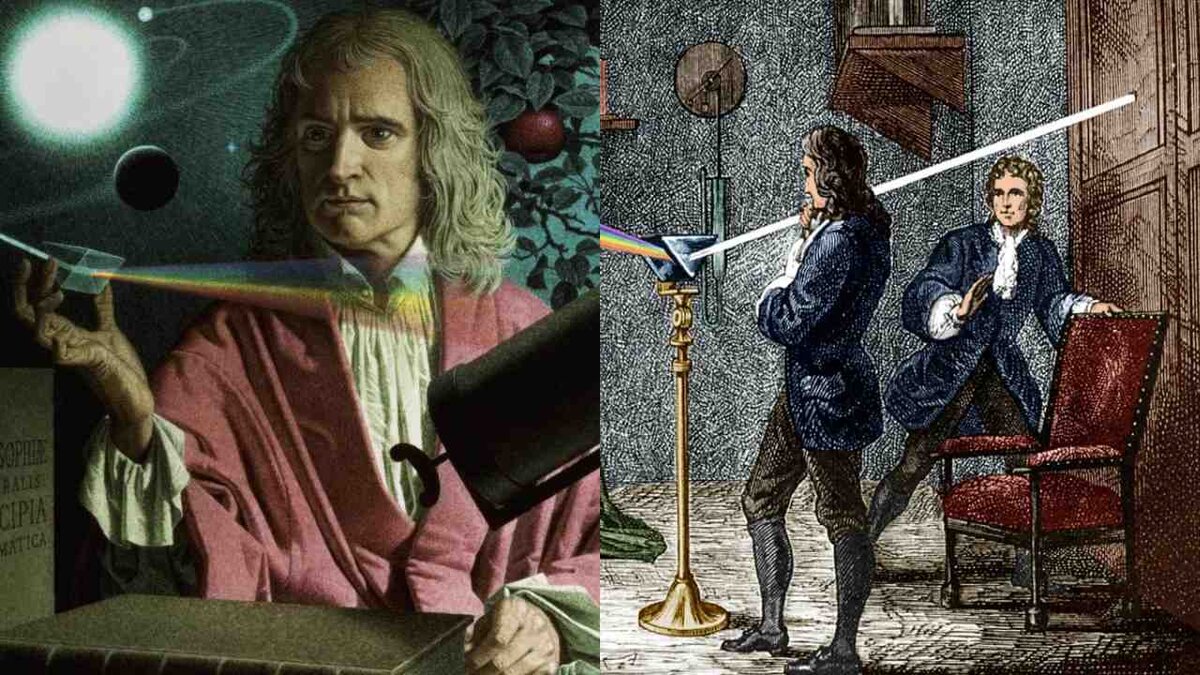 Опыты Ньютона по Оптике. Фото из свободного доступа