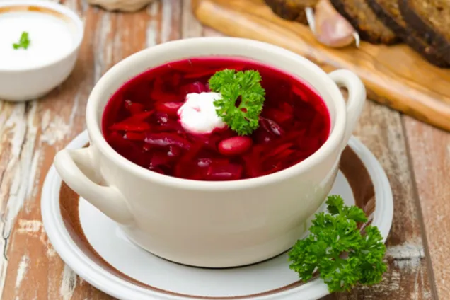 Борщ с фасолью 