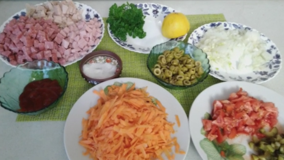 Нашинкуем продукты