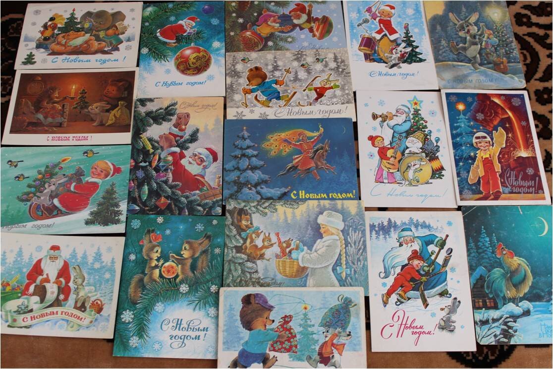 Открытки 70 80. Советские открытки. Советские новогодние открытки. Новогодние открытки 80-90 годов. Коллекция старых открыток.