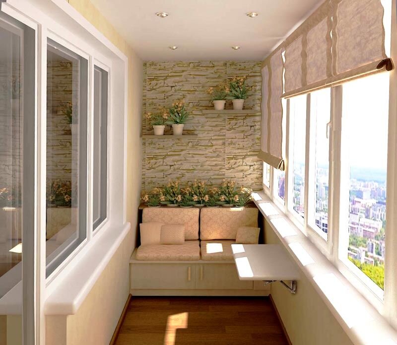 Дизайн интерьера лоджии, балкона – проект своими руками, примеры, фото