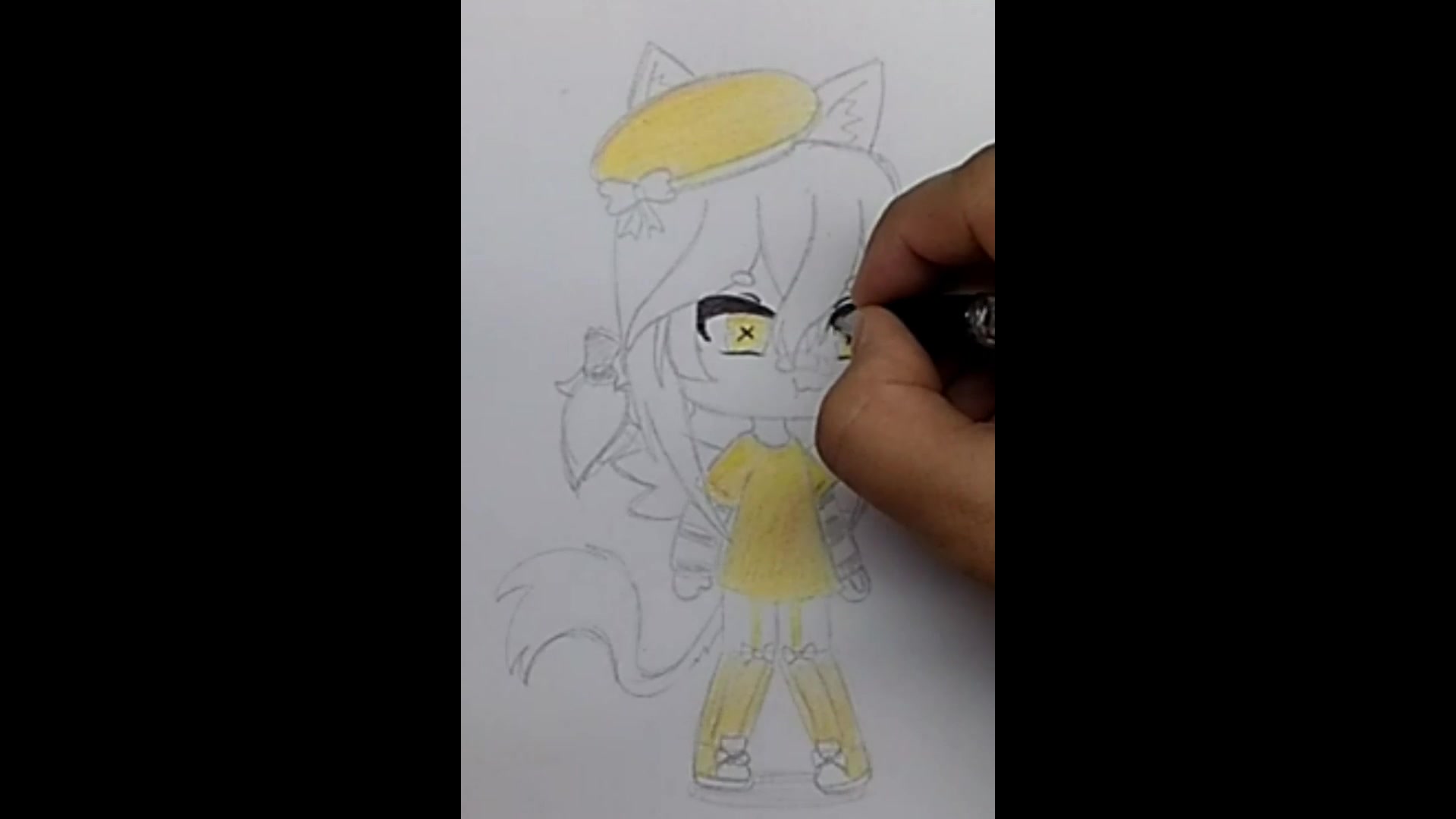 How to draw gacha life character  как нарисовать фурри // нарисовать чиби  девочку