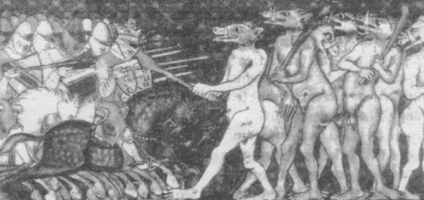 
Гибридные русы сохраняли русскую (кроманьонскую) традицию, русский язык и производительный вид хозяйствования. Это они построили в Иране и Индии древнейшие города-княжества, заселили территорию современной пустыни Такла-Макан и стали первыми градостроителями на юге Европы. Это с одной стороны. Но с другой, гибридным, смешанным с архантропом, руссам в их порыве к цивилизованности помогли русы северные или бореалы. Волна за волной бореалы приходя с севера заставляли гибридных руссов быть людьми, а не обезьянами.

Этот процесс хорошо показан в ведах Индии. В той же Рамаяне. Где бореал Рам или Рама, вступив в союз с царем обезьян или гибридных руссов Сугривой, помогает последнему поднять его общество до уровня человеческого. Читатель может возразить, что в ведах говориться не о людях, а о обезьянах.

Да, так оно и есть. Но странные обезьяны живут в городах, имеют семьи, занимаются хозяйствованием и даже войною, и, что самое плавное, говорят на одном языке с бореалом Рамой. Как мы знаем, ни одна обезьяна разговаривать не умеет. Не могли разговаривать по-человечески членораздельно и архантропы. Следовательно, и Сугрива, и его окружение обезьянами в чистом виде не были, Скорее всего, это были потомки первой волны гибридных руссов, освоивших Индостан еще до прихода бореалов. 1