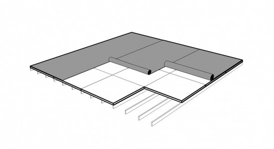 Напольная система морского контейнера