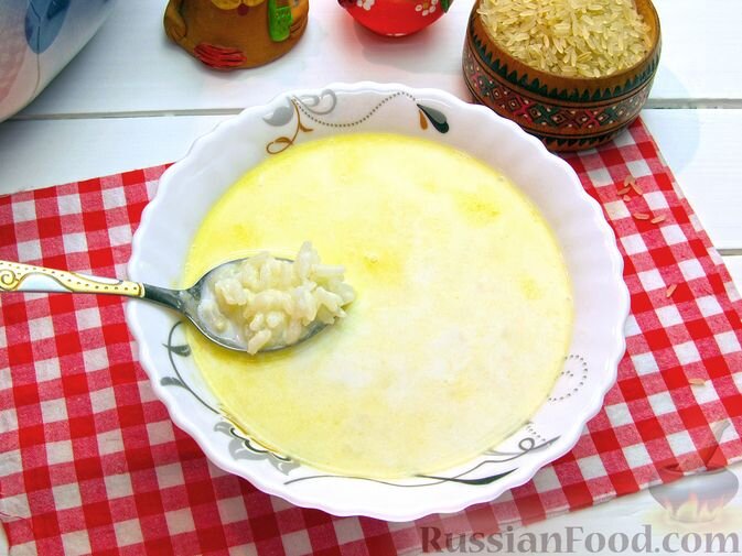 молоко, вода, рис, сахар, соль, масло сливочное