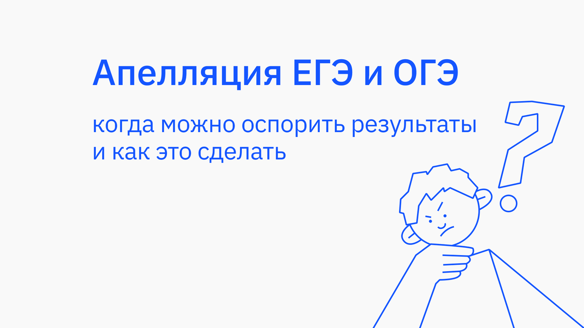 Апелляция на результаты ЕГЭ и ОГЭ: как подать и на что жаловаться |  Подготовка к ЕГЭ и ОГЭ | Сотка | Дзен