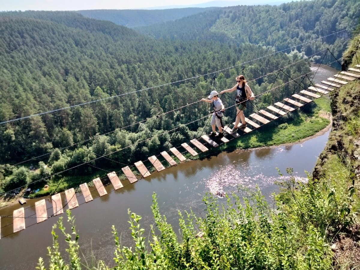 Подвесной мост в людиново