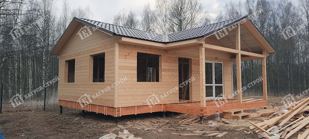 Багров строй дома каркасные проекты Одноэтажный дачный дом 6х8. Фото, планировка, цена. Багров-Строй Каркасные и бру