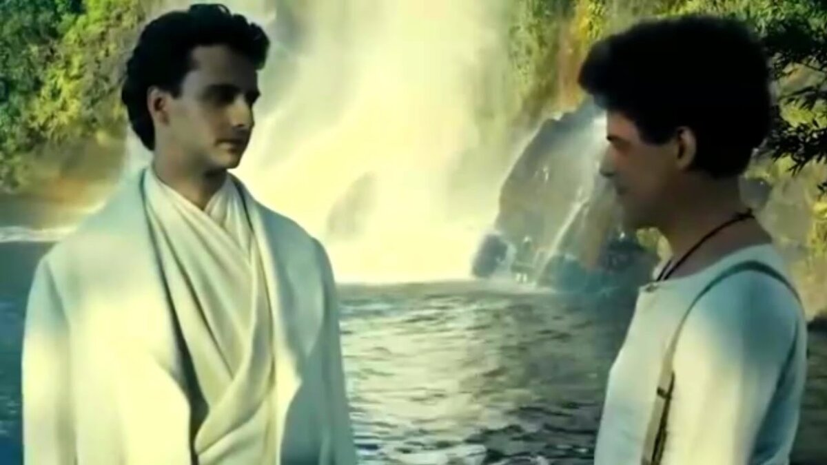 Картинка из Яндекс Фильм Шику Шавьер.  Шику Шавьер и слева его наставник Эммануэль, от которого он получал послания методом автоматическое письмо.