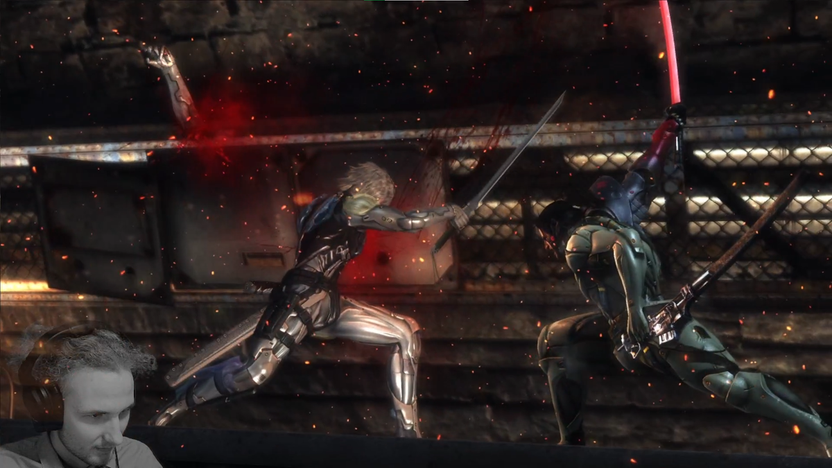 В игре Metal Gear Rising: revengeance (От Kojima Prodaction, между прочим!), мы берём под управление не до робота/пере киборга, который борется за справедливость всеми возможными способами  Ну как...-2