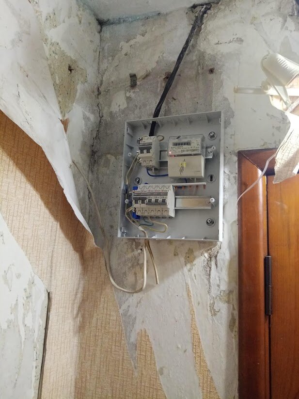 Электрический щиток, который установил заказчик
