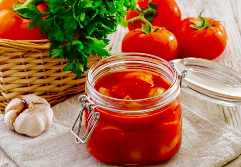 Лечо из перца и помидоров.