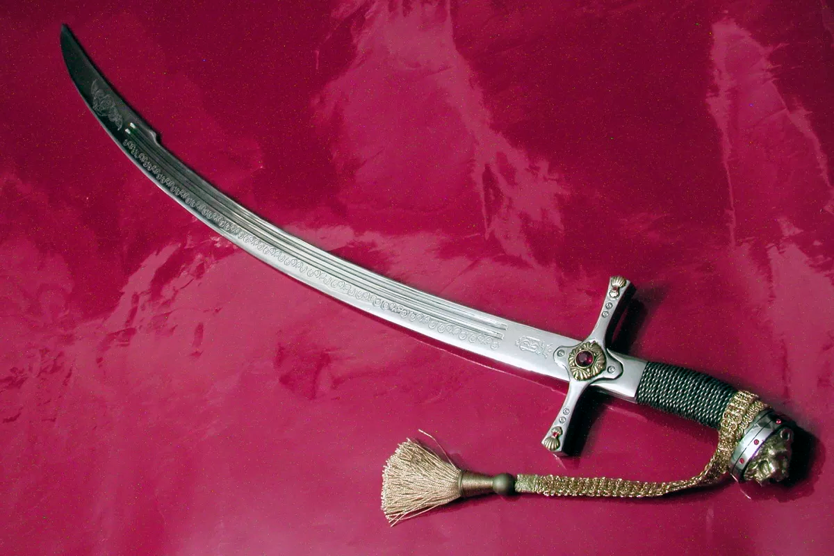 Меч (или сабля) Зульфикар «. Османский меч палаш. Сабля КИЛИЧ Боевая. Сабля Клыч. Рубящее холодное