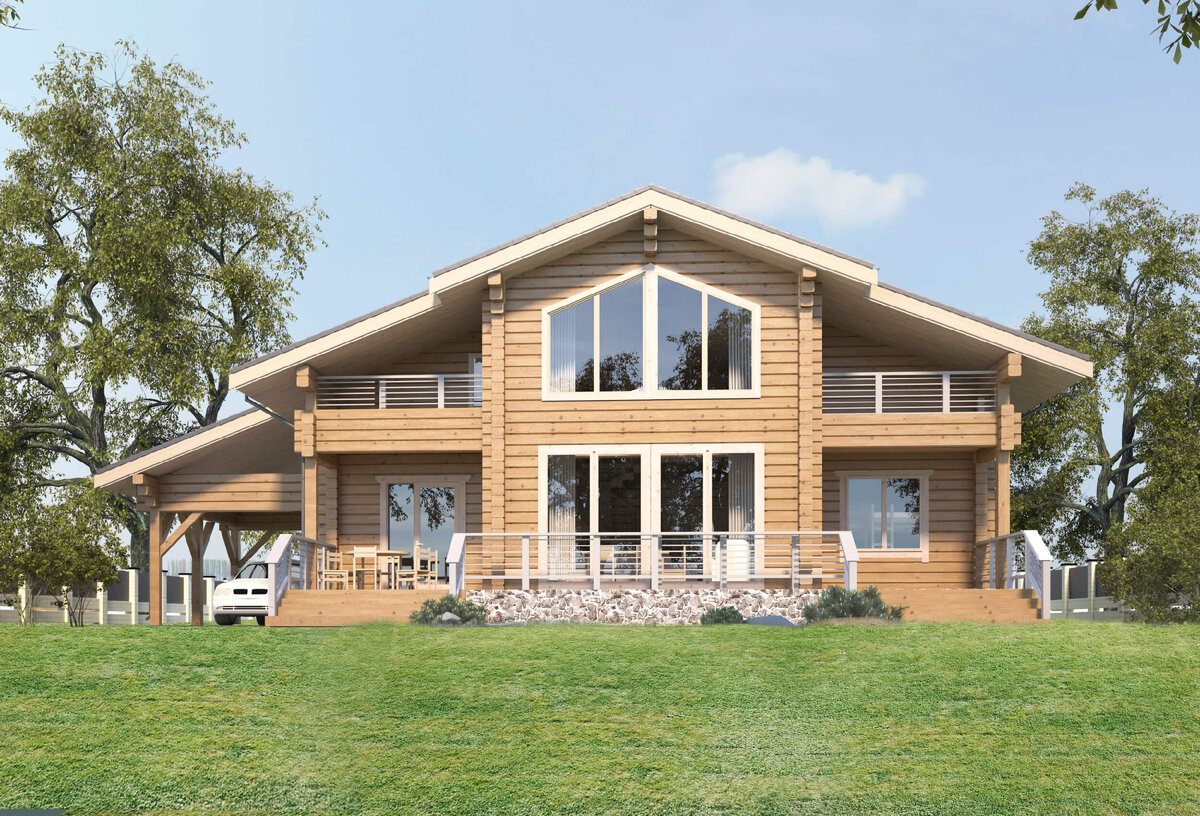 Проект деревянного дома S-211 | Экохоум