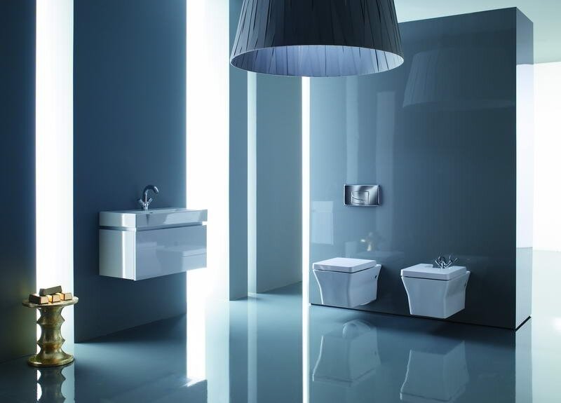 Скрытые инсталляции используют для подвесной сантехники

