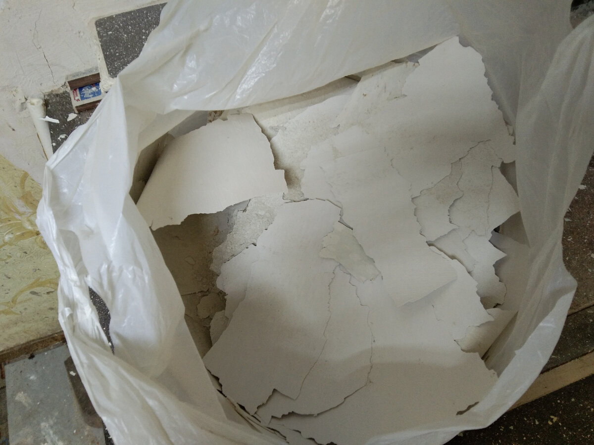 Зато мусора почти нет. Прямо пластами в мешок и сложила.