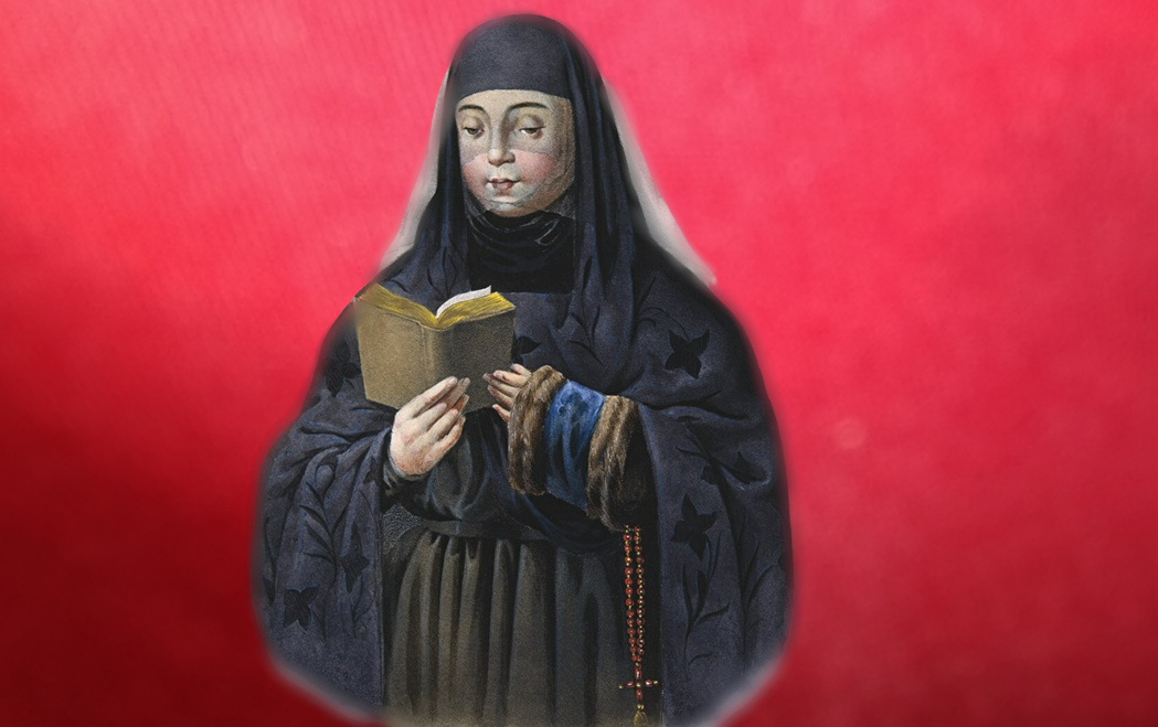 Монахиня Елена (Лопухина), изображение XVIII века.