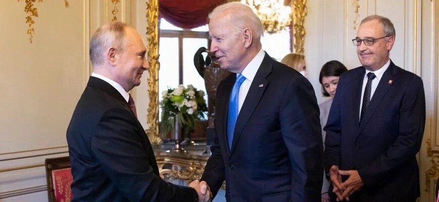 Российский президент Путин и глава США Байден, © AP