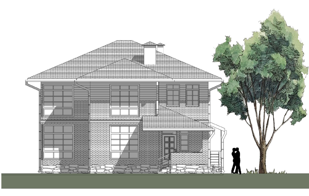 С апреля 2022 года начинаем строительство такого дома по моему проекту. 