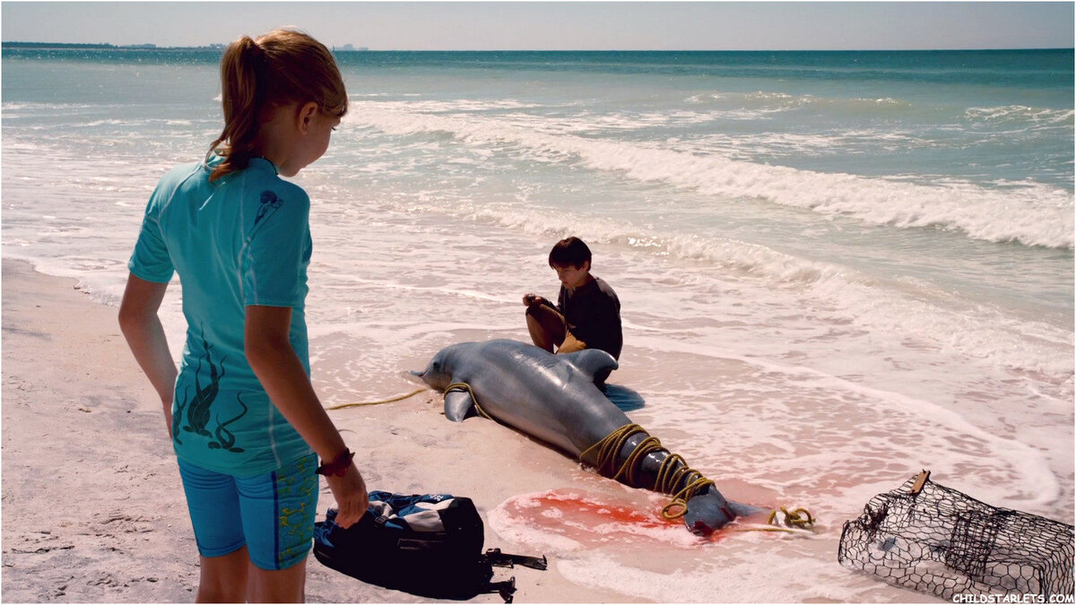 Мальчик дрожащими от усталости руками смачивал тело дельфина, а девочка аккуратно промывала глаза дельфину, он открыл их, и из глаз дельфина потекли слезы. Мама наблюдала другую картину, отличную от той, что видела пол - часа назад. Ее дети, и она заплакала как дельфин. Сын, увидев слезы матери, кинулся к ней и крикнул:
- Мама не плачь! Он будет жить! Ведь мы его спасли!
- Конечно, будет, мой сын, мой мужчина! Ну, пойдемте, смотрите, его друзья приплыли, они ему помогут.
 Все вышли на берег смотрели, как дельфин медленно стал приходить в себя, еще мгновение и он ушел в море. Еще долго они стояли и смотрели в море.
Дельфин. Он стал каждое утро приплывать к этому месту, а мальчик прибегал, и они вместе носились вдоль берега туда, и обратно, мальчик по берегу, дельфин в море. Так бывает. Вот у людей  закончился отпуск, и они уехали, а дельфин еще долго приплывал и плавал вдоль берега, он искал мальчика, но мальчик не приходил. Дельфин не понимал, куда пропал его друг. Он ждал его…а тот не приходил. Но будет следующий год и мальчик обязательно приедет!