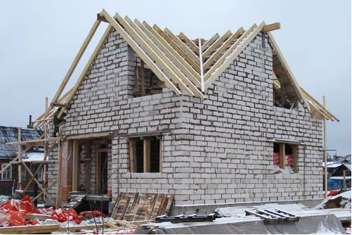 Дом из пеноблоков