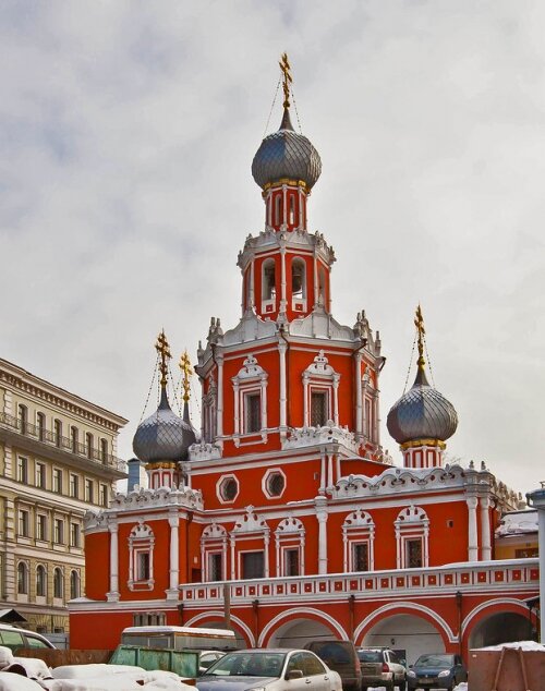 Нарышкинское барокко - Храм иконы Божией Матери «Знамение», Москва.  Фото: http://www.facade-project.ru/