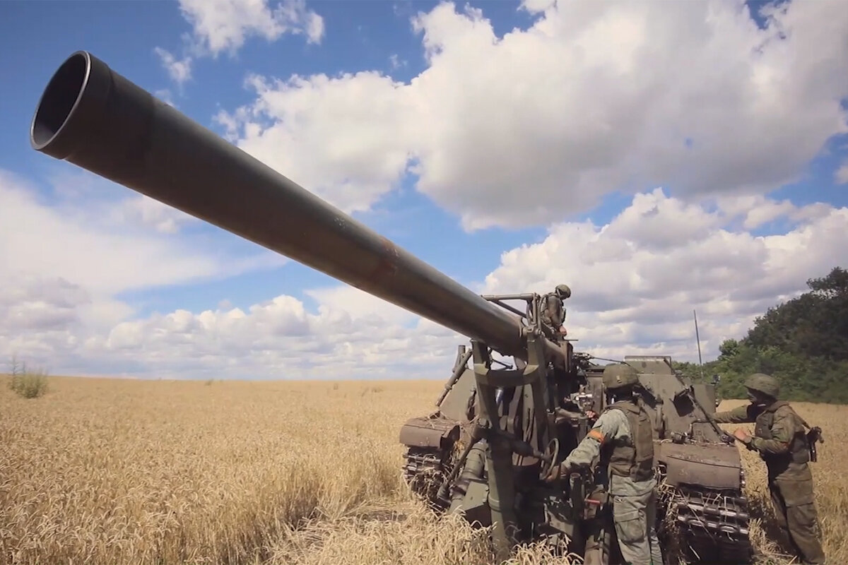 Пушка ВСУ на пшеничном поле. фото: картинки  яндекса.