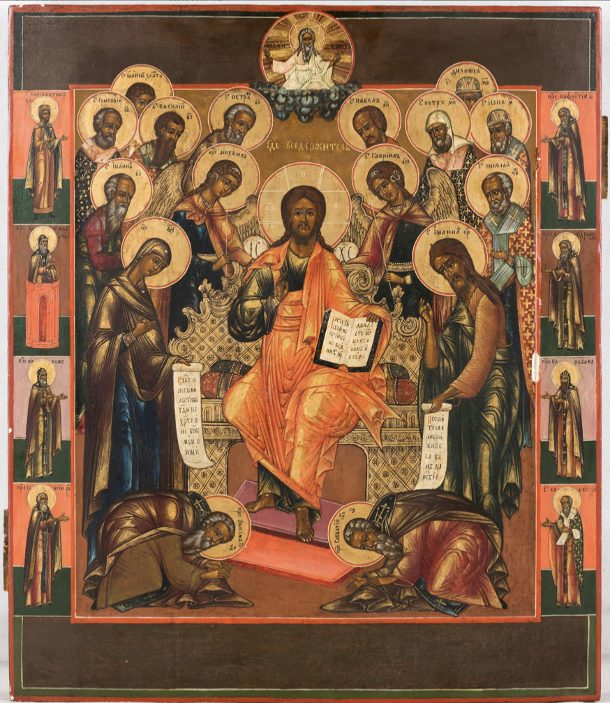 Икона «Седмица». Конец XIX века Дерево, грунт, темпера. 53 × 45,5 × 4

