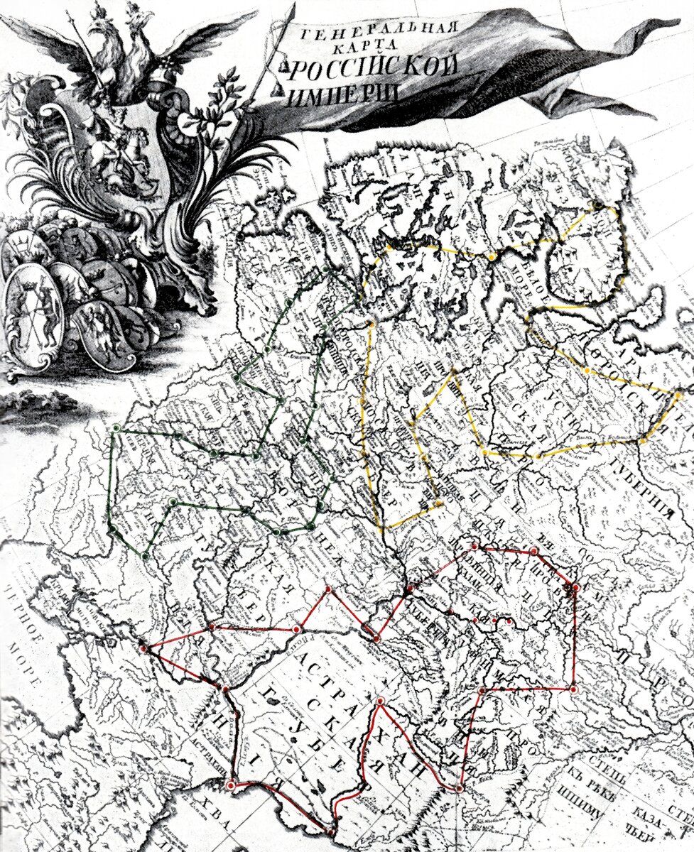Карты, созданные Михаилом Ломоносовым