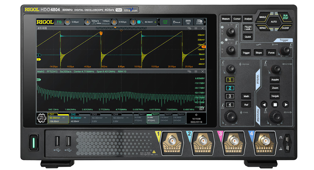 Rigol HDO4000 - серия цифровых осциллографов высокого разрешения