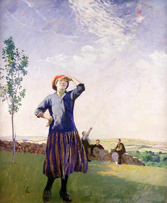 "Воздушный змей", 1916, холст, масло