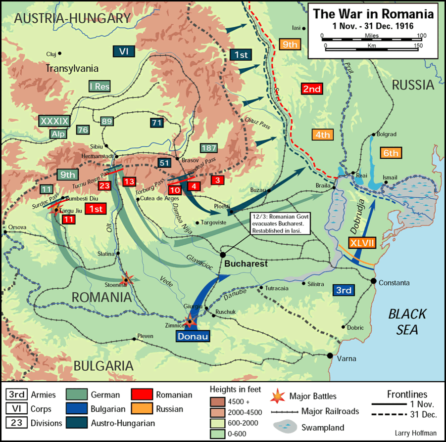 Война в Румынии в 1916 году