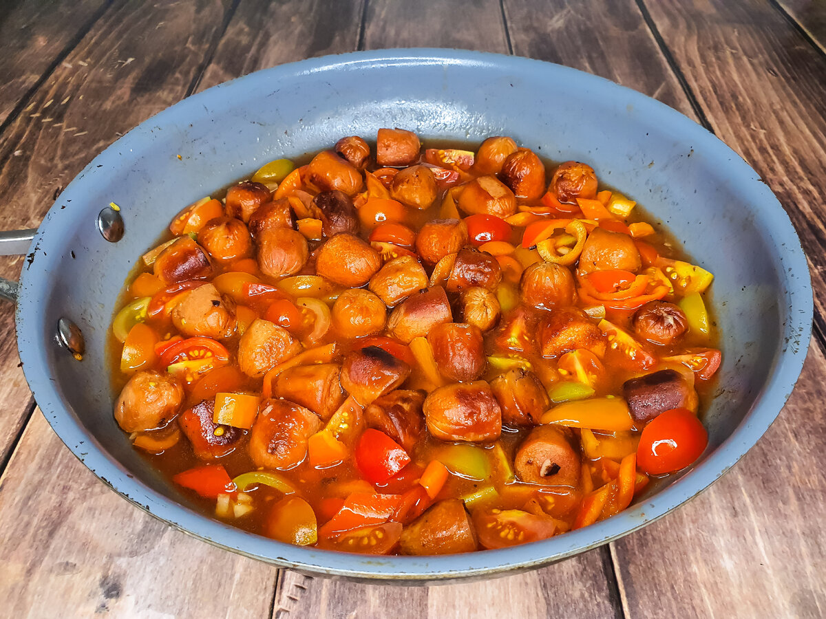 Спагетти с сосисками в томатном соусе. Макарошки с сосисками по-быстрому на  новый лад | Tasty Space | Дзен