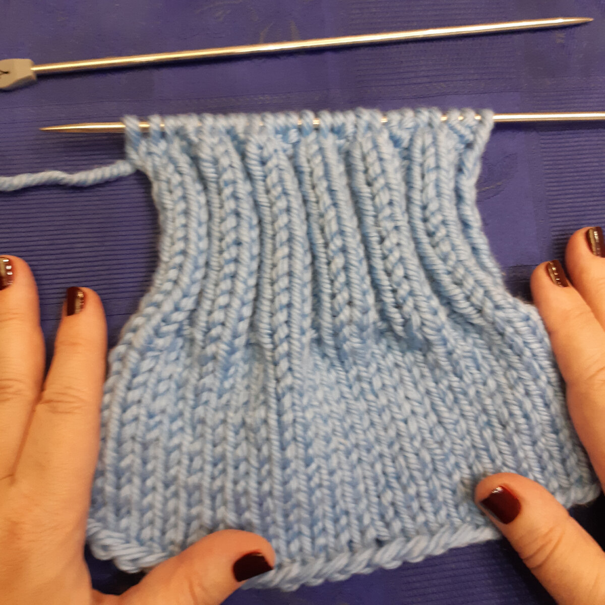 Готовый образец резинки 2 на 2