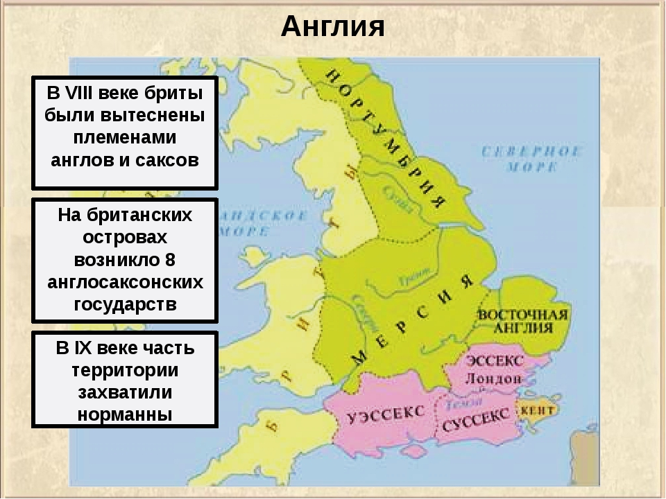 Английская революция тест. Англия в раннее средневековье карта. Карта Англии в средние века 11 век. Карта Великобритании в 8 веке. Англосаксонские королевства в конце VII века карта